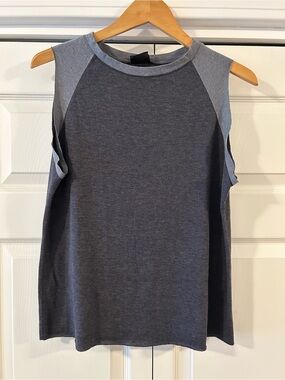 Firehouse Sleeveless Heather Charcoal and Gray Women's Top